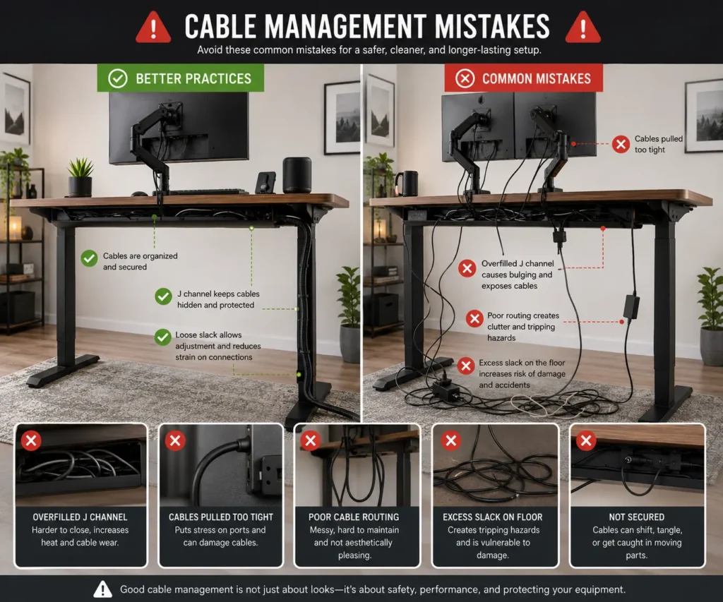 Common mistakes when installing a J channel cable raceway