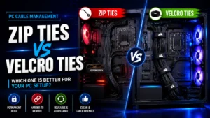 zip ties vs velcro ties for pc cable management comparison