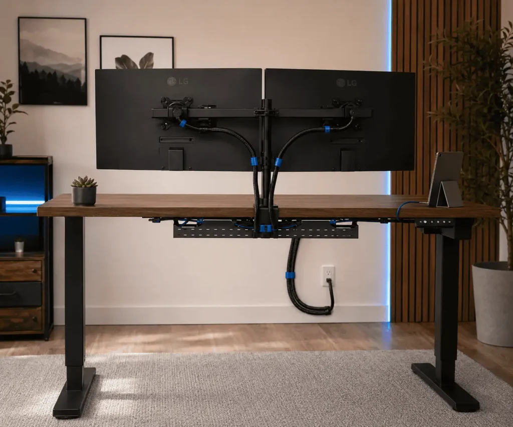 Best ways to organize standing desk cables for smooth height adjustment