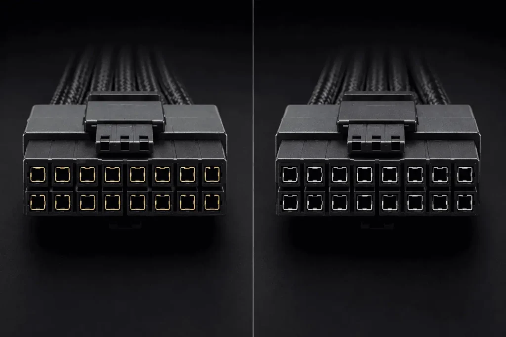 12V-2x6 vs 12VHPWR 16-pin GPU power connector comparison