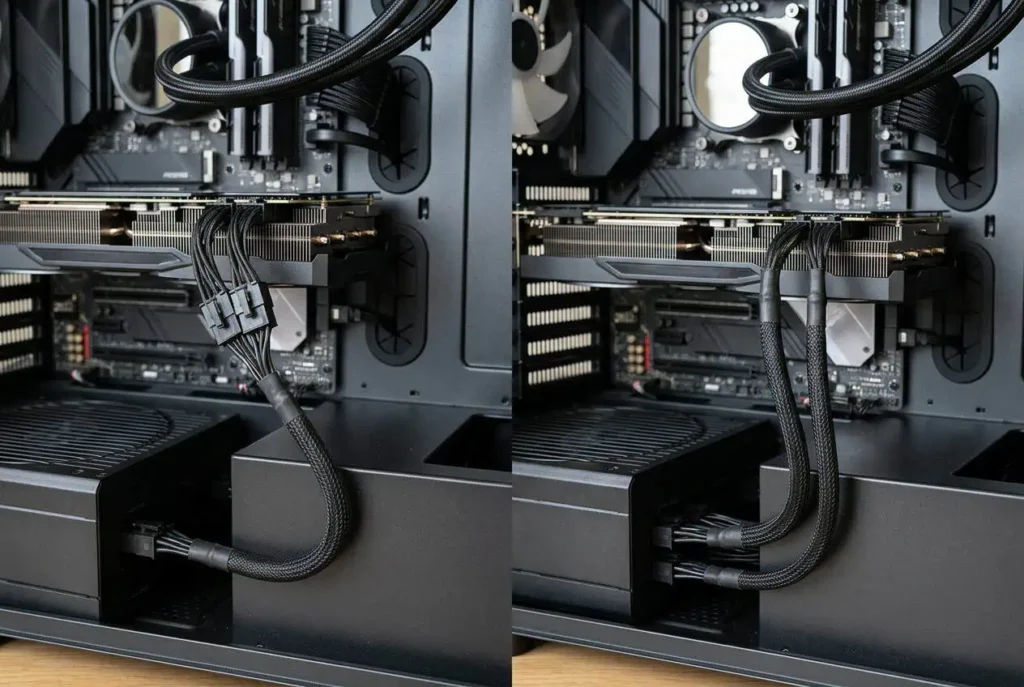 Daisy chain vs separate PCIe cables connected to a GPU